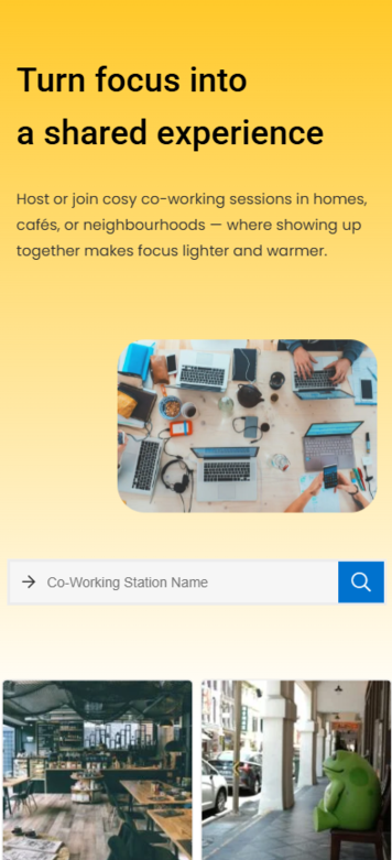 NoCrastination mobile website preview in a phone mockup